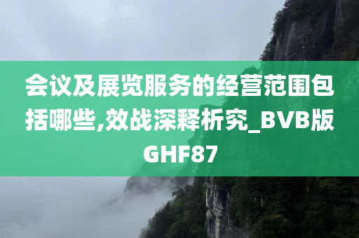 会议及展览服务的经营范围包括哪些,效战深释析究_BVB版GHF87