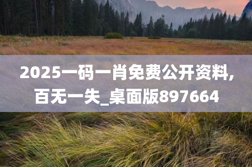 2025一码一肖免费公开资料,百无一失_桌面版897664