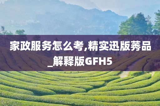 家政服务怎么考,精实迅版莠品_解释版GFH5