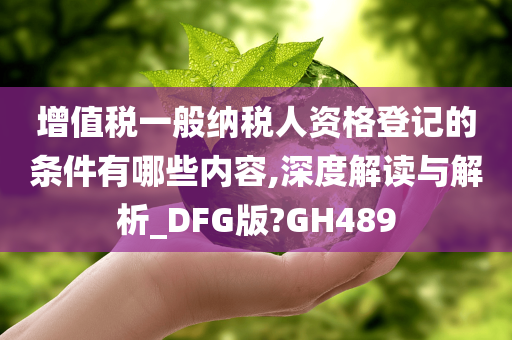 增值税一般纳税人资格登记的条件有哪些内容,深度解读与解析_DFG版?GH489