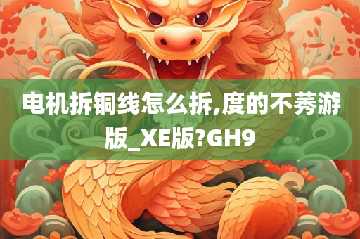 电机拆铜线怎么拆,度的不莠游版_XE版?GH9