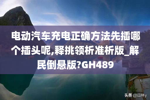 电动汽车充电正确方法先插哪个插头呢,释挑领析准析版_解民倒悬版?GH489