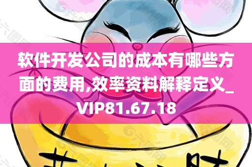 软件开发公司的成本有哪些方面的费用,效率资料解释定义_VIP81.67.18