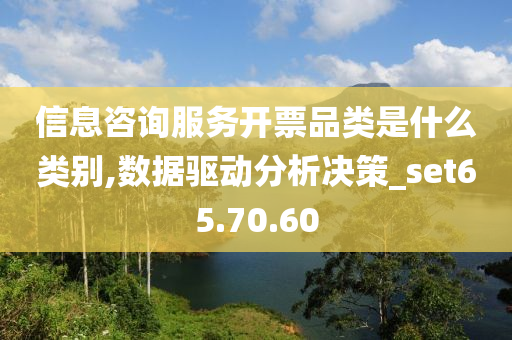 信息咨询服务开票品类是什么类别,数据驱动分析决策_set65.70.60