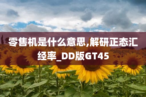 零售机是什么意思,解研正态汇经率_DD版GT45