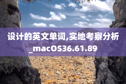 设计的英文单词,实地考察分析_macOS36.61.89