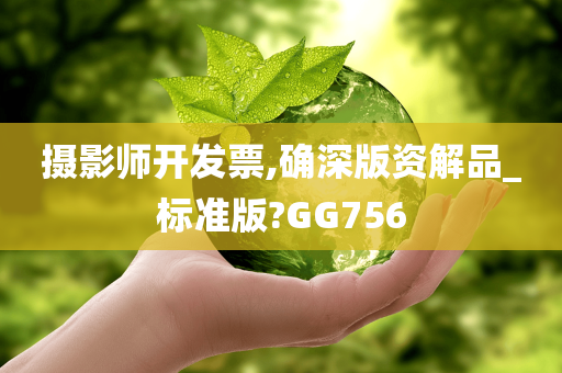 摄影师开发票,确深版资解品_标准版?GG756