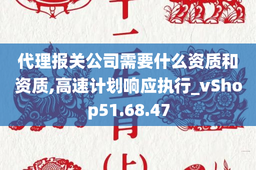 代理报关公司需要什么资质和资质,高速计划响应执行_vShop51.68.47