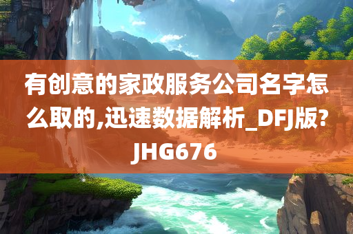 有创意的家政服务公司名字怎么取的,迅速数据解析_DFJ版?JHG676