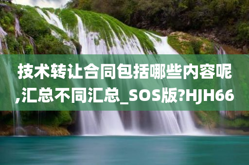 技术转让合同包括哪些内容呢,汇总不同汇总_SOS版?HJH66