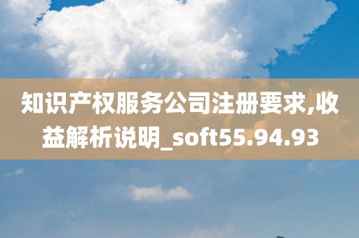 知识产权服务公司注册要求,收益解析说明_soft55.94.93