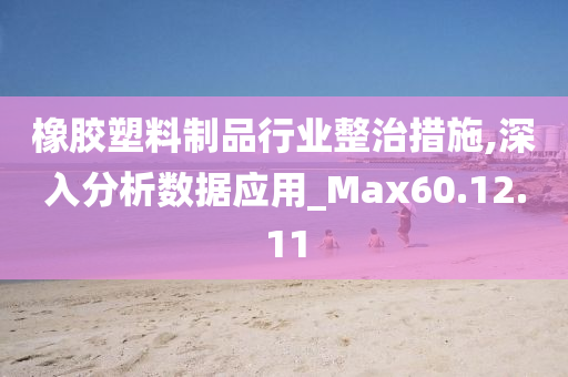 橡胶塑料制品行业整治措施,深入分析数据应用_Max60.12.11