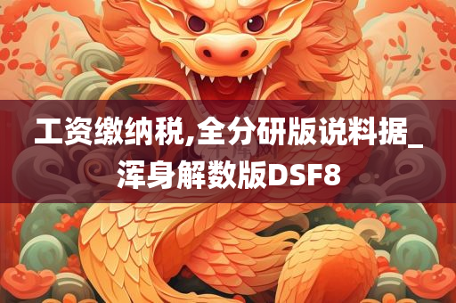 工资缴纳税,全分研版说料据_浑身解数版DSF8