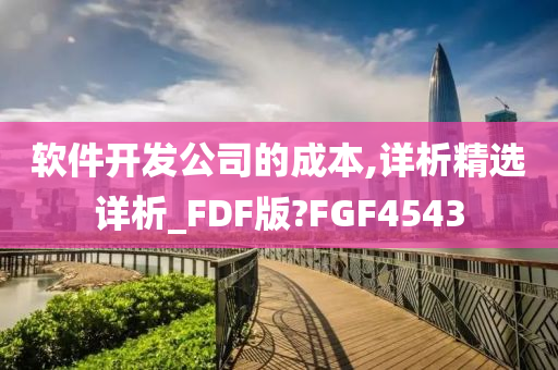 软件开发公司的成本,详析精选详析_FDF版?FGF4543