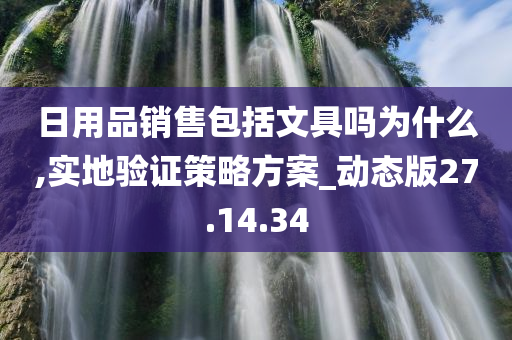 日用品销售包括文具吗为什么,实地验证策略方案_动态版27.14.34