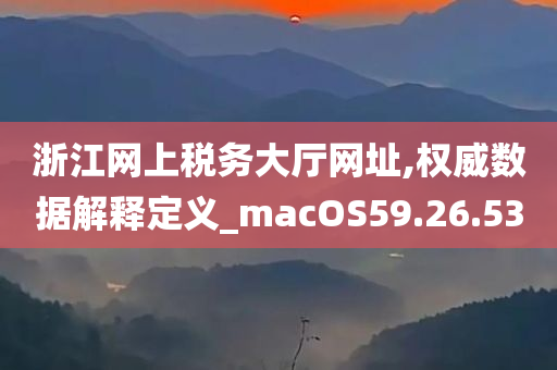 浙江网上税务大厅网址,权威数据解释定义_macOS59.26.53