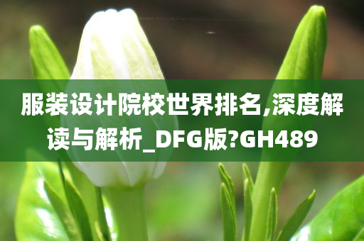 服装设计院校世界排名,深度解读与解析_DFG版?GH489