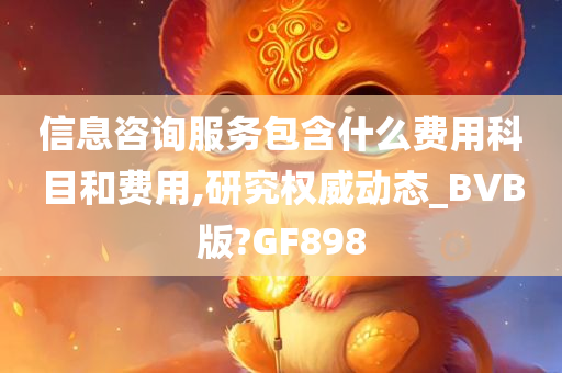 信息咨询服务包含什么费用科目和费用,研究权威动态_BVB版?GF898