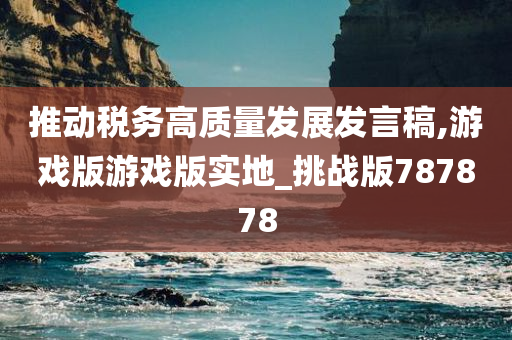 推动税务高质量发展发言稿,游戏版游戏版实地_挑战版787878