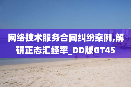 网络技术服务合同纠纷案例,解研正态汇经率_DD版GT45