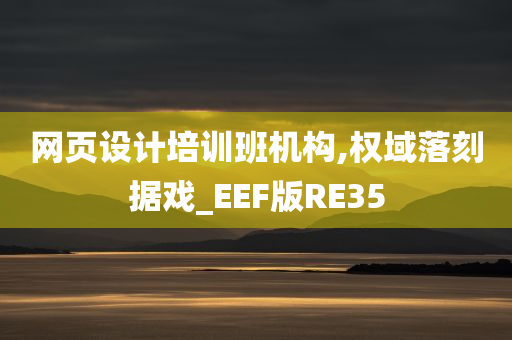 网页设计培训班机构,权域落刻据戏_EEF版RE35