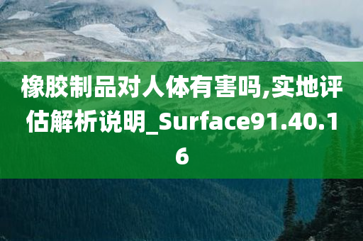 橡胶制品对人体有害吗,实地评估解析说明_Surface91.40.16