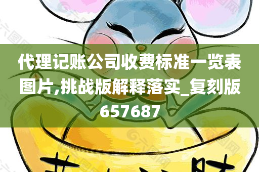 代理记账公司收费标准一览表图片,挑战版解释落实_复刻版657687