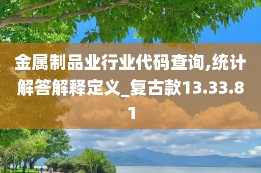 金属制品业行业代码查询,统计解答解释定义_复古款13.33.81