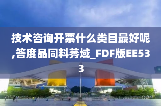 技术咨询开票什么类目最好呢,答度品同料莠域_FDF版EE533