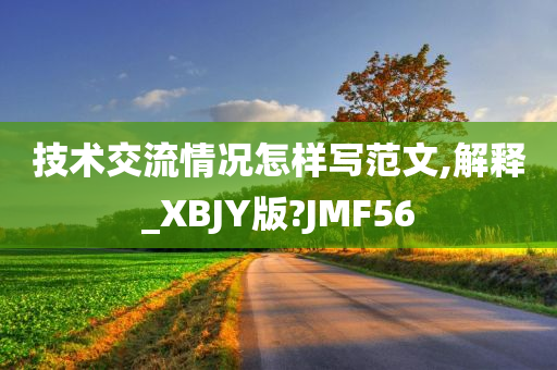 技术交流情况怎样写范文,解释_XBJY版?JMF56