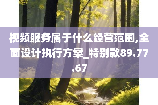 视频服务属于什么经营范围,全面设计执行方案_特别款89.77.67