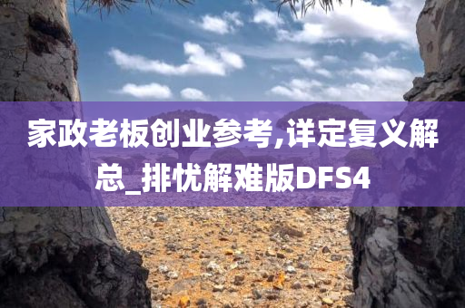 家政老板创业参考,详定复义解总_排忧解难版DFS4