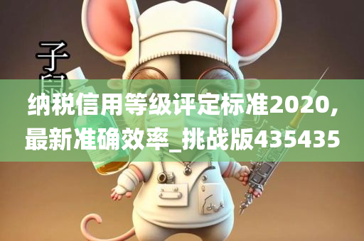 纳税信用等级评定标准2020,最新准确效率_挑战版435435