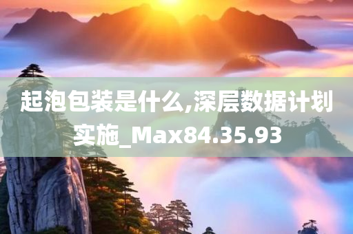 起泡包装是什么,深层数据计划实施_Max84.35.93