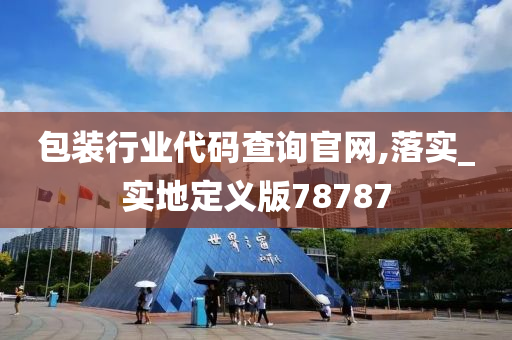 包装行业代码查询官网,落实_实地定义版78787