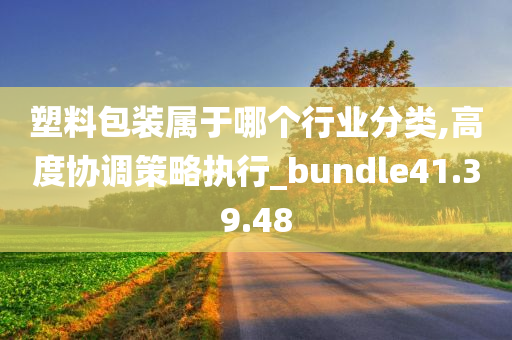 塑料包装属于哪个行业分类,高度协调策略执行_bundle41.39.48