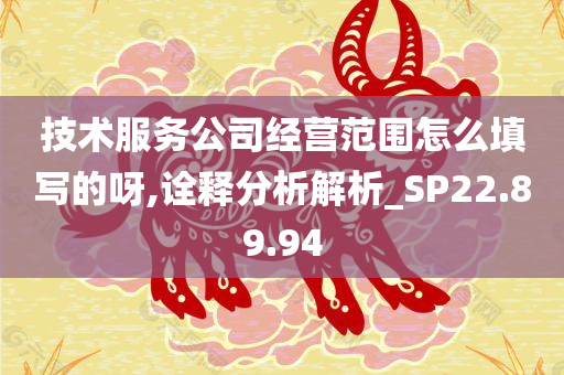 技术服务公司经营范围怎么填写的呀,诠释分析解析_SP22.89.94