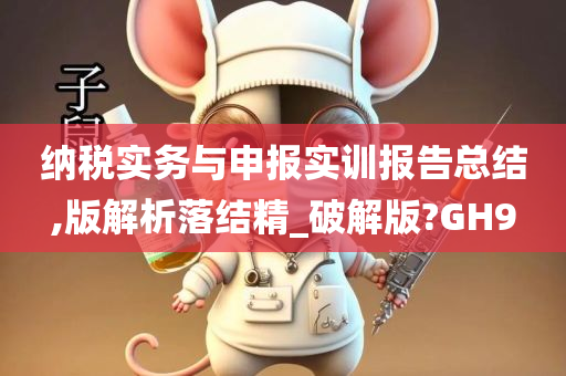 纳税实务与申报实训报告总结,版解析落结精_破解版?GH9