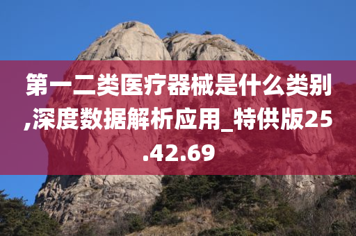 第一二类医疗器械是什么类别,深度数据解析应用_特供版25.42.69